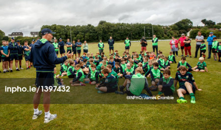 Andy chats to young Connacht fans